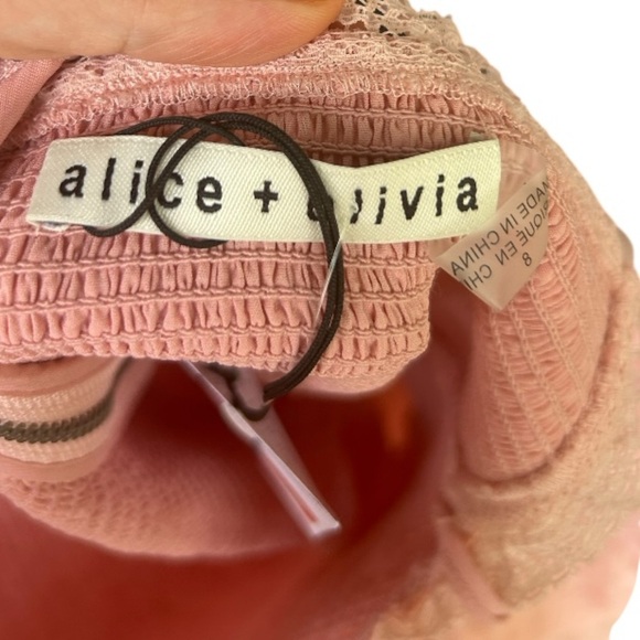 Alice + Olivia Jocelyn Dress in English Rose - Picture 6 of 6